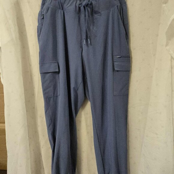 Blue Lightweight Cargo Jogger Pants - Stretch and Pockets! - Picture 6 of 8